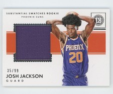 Josh Jackson 2017-18 Panini Encased Substantial Swatches Rookies /99 Jersey