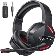 Wireless Gaming Headset for PS5 PC, Noise Canceling Mic, 120H Ultra-Long Battery