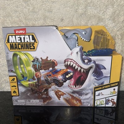 Zuru Metal Machines Shark Attack Track Toy Set *New Missing Car*