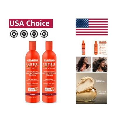 Moisturizing Curl Activator Cream for Natural Hair with Pure Shea Butter, 12 ...