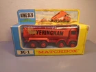 MATCHBOX LESNEY KING SIZE No K-1B VINTAGE HOVERINGHAM TIPPER TRUCK MINT IN BOX