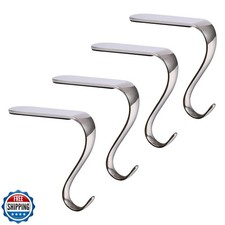 DOYOLLA Christmas Stocking Holders Xmas Fireplace Hanger Hooks Holiday Mantel