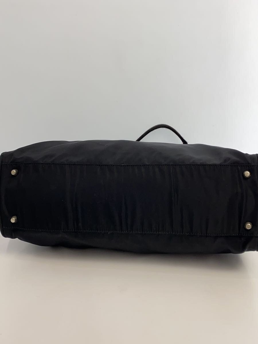 PRADA Briefcase Nylon Black Solid Cadena Corner w… - image 4