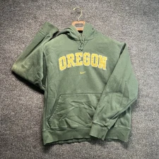 Nike Oregon Ducks Center Swoosh Hoodie Size Men’s Medium Sun Faded Green 