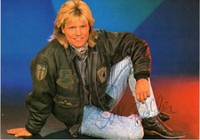 DIETER BOHLEN Autogramm Karte 2 handsigniert BLUE SYSTEM Modern Talking DSDS