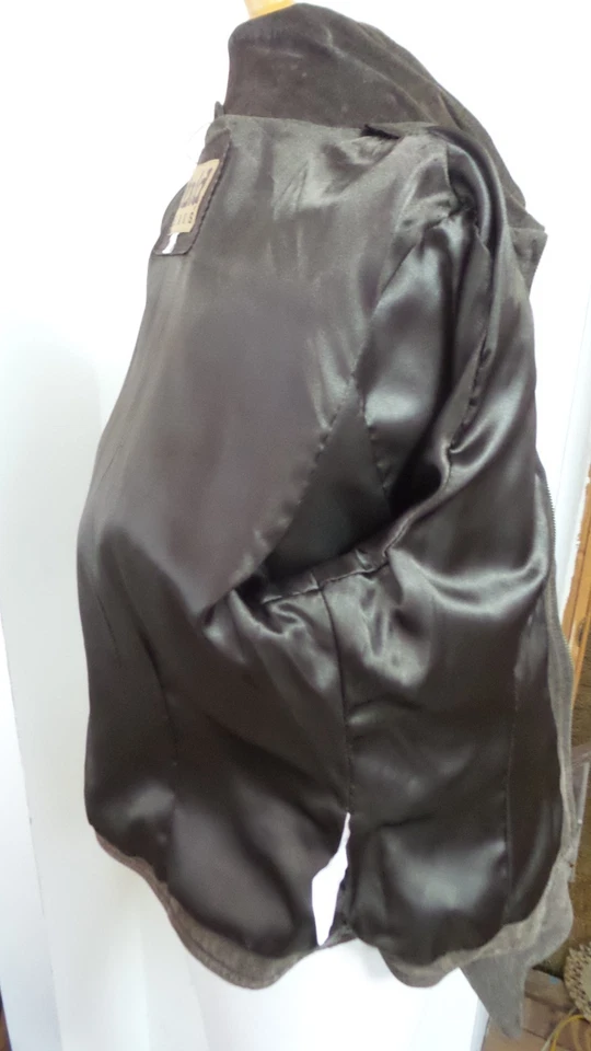 THE LIMITED CHAQUETA DE GAMUZA MARRÓN OSCURO PARA MUJER talla XLRG BOLSILLOS CERRADOS PESADOS A PRESIÓN Foto 3 de 4