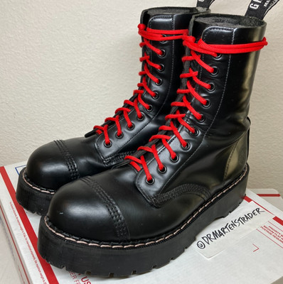 England Grinders Steel Toe Platform Wmns US 8 boots 10-eye gripfast dr. martens