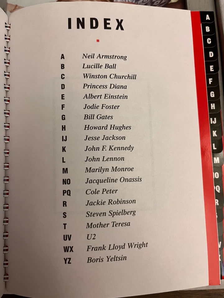 Time Magazine Vintage Hard Cover Address Book 1995 NEW Man On The Moon - Image 3 of 4