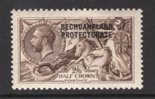 M23212 Bechuanaland 1915 SG83 KGV: 2/6d deep sepia brown LMM, Cat £140