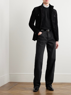 Field Leather Jacket for Men Black Pure Suede Custom Made Size S M L XXL 3XL