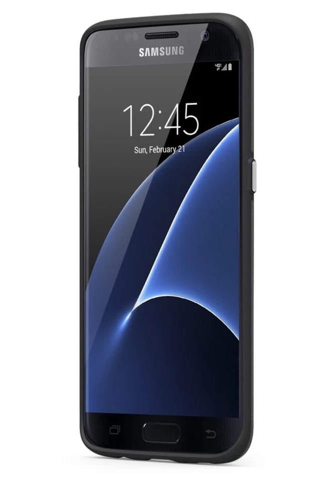 PureGear Slim Shell Case For Samsung Galaxy S7 Edge, Clear and Black - Image 4 of 4