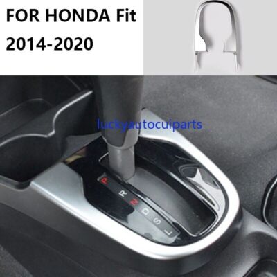 FOR HONDA Fit 2014-20 jazz Silver matt central console Gear shift frame trim 1*