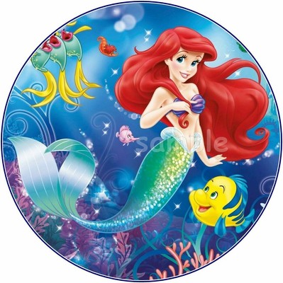 Arielle Meerjungfrau Eßbar Tortenaufleger Tortendeko Party Deko