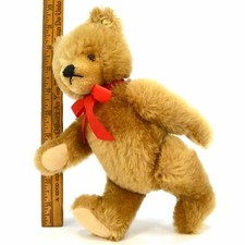 STEIFF "VALENTINE" TEDDY BEAR No Vest, No Tags 10" CINNAMON MOHAIR No. 0211/26