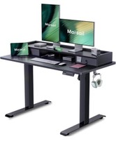 Marsail Electric Standing Desk Adjustable Height 48 24Inch Sit Stand Dual Drawer