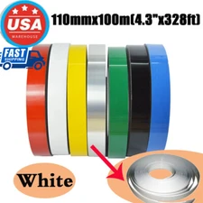 US 4.3"x328ft 100m Aluminum Tape Strip Trim Cap Flat Coil for Signs Lettering