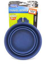 Petmate Travel Bowl 3 Cup Food or Water Collapsible Silicone Pet Dog Bowl