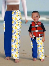 Towel Pants - Lemon Pattern - IN-STOCK Fast Shipping - Beach, Swimming, Resortwe