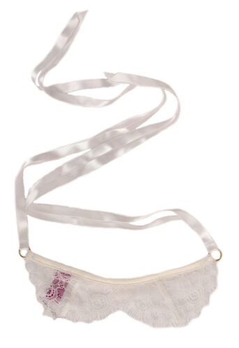 L'AGENT BY AGENT PROVOCATEUR Womens Eye Mask Idalsa Lace Lacy White One Size - Picture 1 of 5