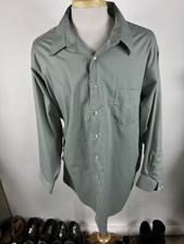 Covington Wrinkle Free Mens Size 18 1/2 34/35 Long Sleeve Button Up Shirt-1230