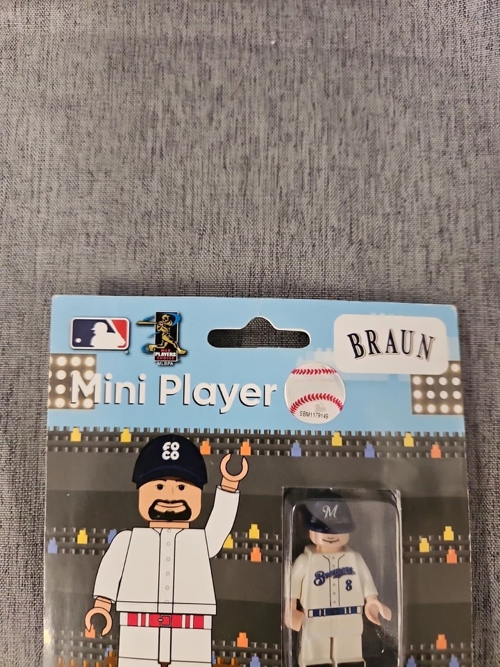 NUEVO FOCO Mini Figura Jugador BRXLZ #8 Ryan Braun Milwaukee Brewers MLB Foto 4 de 4