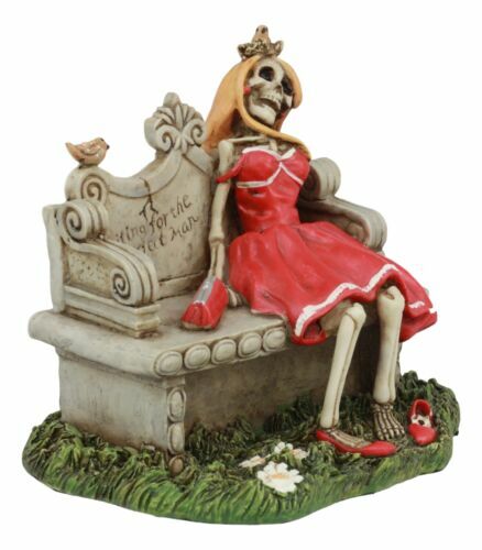 Waiting For The Perfect Man Figur Abschlussball Königin Skelett Friedhof Daydream - Bild 2 von 8
