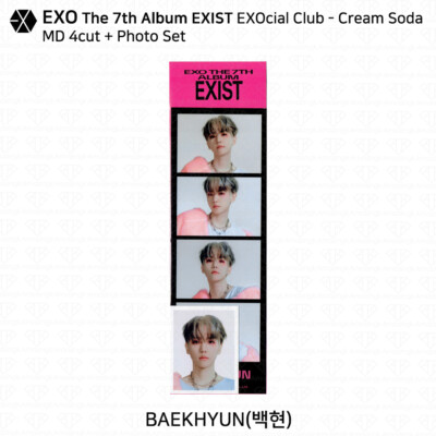EXO EXIST EXOcial Club - Cream Soda MD 4cut Photo Photocard