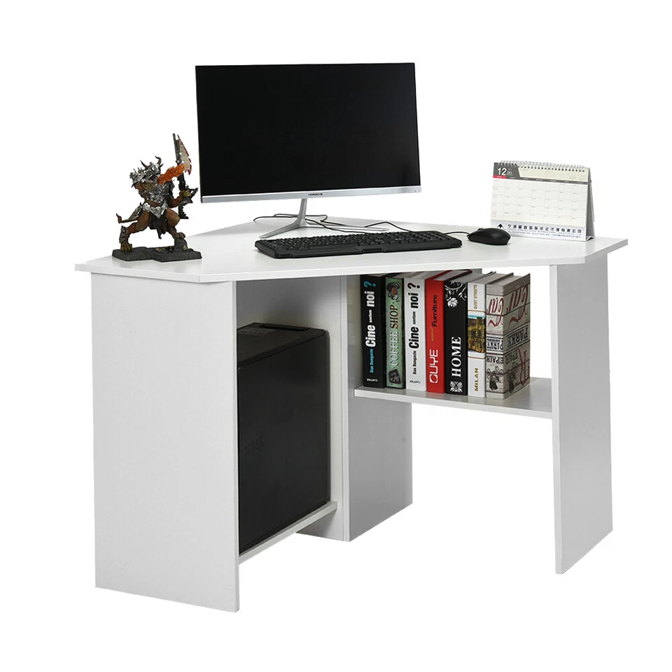 Panana Corner Computer Desk Writing Desk PC Table Shelf Home Office Workstation