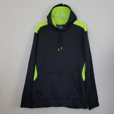 Tek Gear Dry Tek Black  Green Pullover Hoodie L