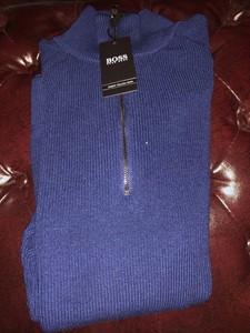 Hugo BOSS de hombre dieseltrasse suéter azul. tamaño Mediano. nuevo..  último | eBay
