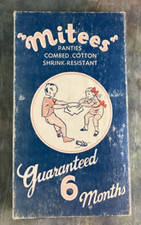 Vintage 1940 s Mitees Panties Box Box Only No Content