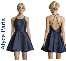 Alyce Paris NWT Navy Fit Flare Formal Dress Size 4