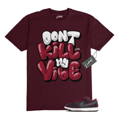 Dunk Riot Maroon Mahogany Beetroot Red T Shirt Match DKMV