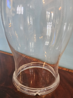 Paire D'Abat-jour Ouragan En Verre Blenko / Royal Leerdam – 14 Pouces