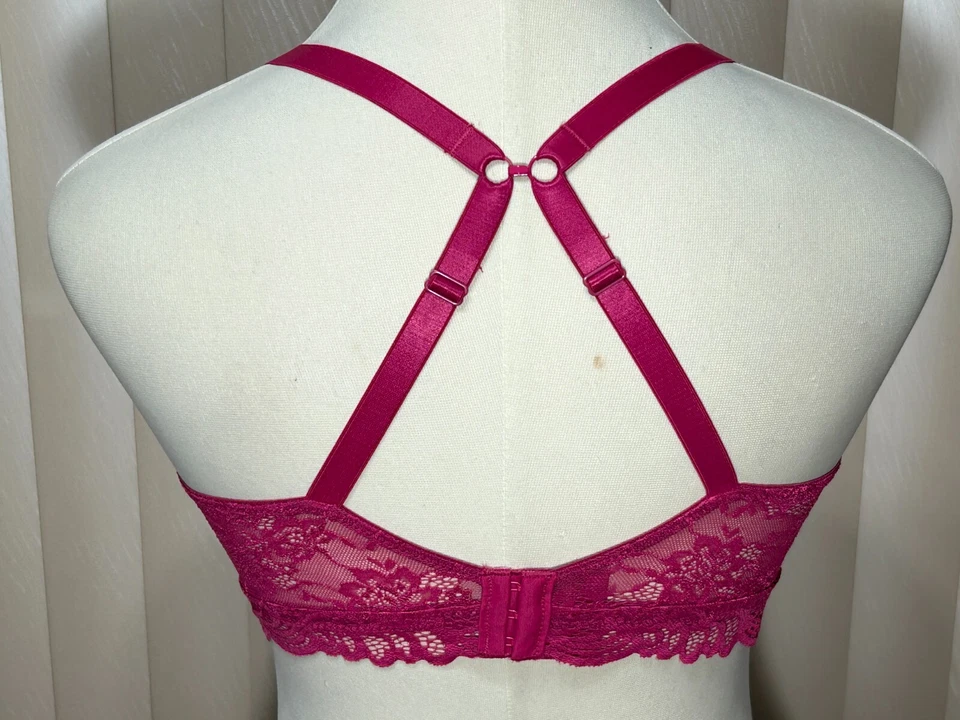 Sujetador Camiseta Bali Inalámbrico M L XL XXL Confort Flex Bralette J Gancho Berry DF6591 Foto 3 de 4