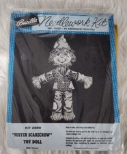Vintage Bucilla Creative Needlework Kit Mister Scarecrow 2689 26 Inch