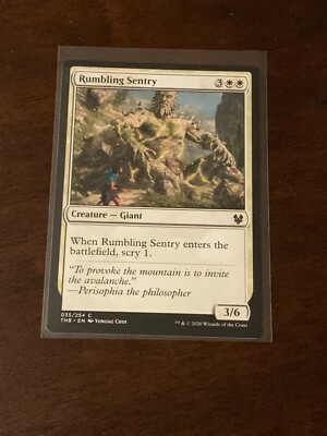 Magic the Gathering Theros Beyond Death Rumbling Sentry