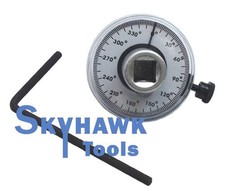 1/2" Dr Torque Angle Rotation Scale Gauge Meter Calibrated 360° Measurer Auto