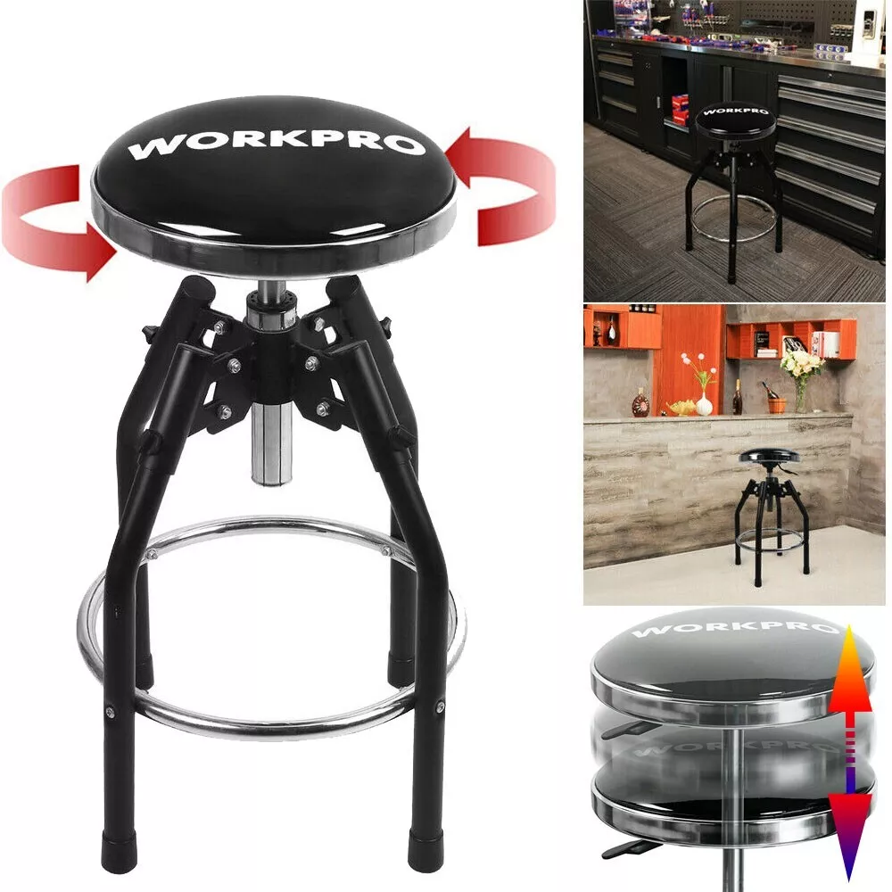 Workpro heavy duty adjustable hydraulic shop stool sale