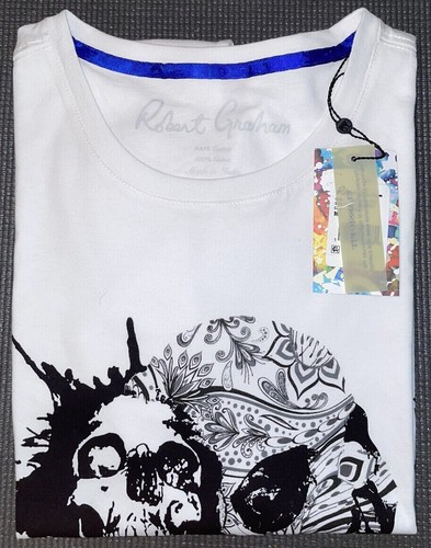 T-shirt Espionage Crâne Vieilli, Coupe Loose, Tailles 2XL à 8XL - Neuf Avec étiquette