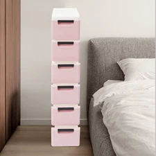 6 Drawers Storage Cabinet, Storage Cabinet for Home and Office Narrow Space