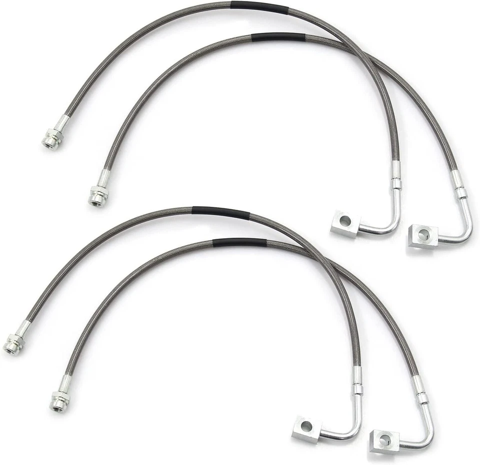 Líneas de freno de acero inoxidable 89716 para Jeep Wrangler JK 2007-2018 Foto 3 de 4