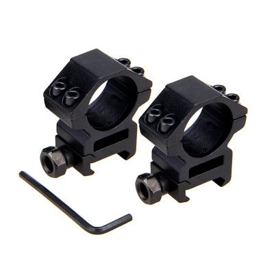 2pc 20mm Picatinny Weaver Rail Mount High 1'' 25.4mm Rings Scope Mount US