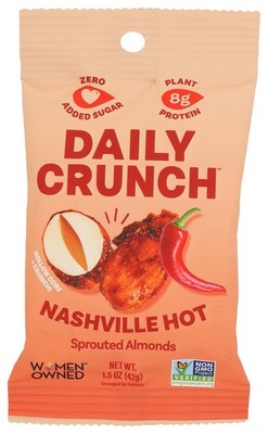 Nashville Hot Sprouted Almonds Daily Crunch 1.5 Oz