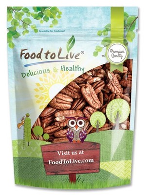 Pecan Halves   Raw Pecan Nuts, Large Size, Unsalted, Unsweetened, Vegan, Kosher