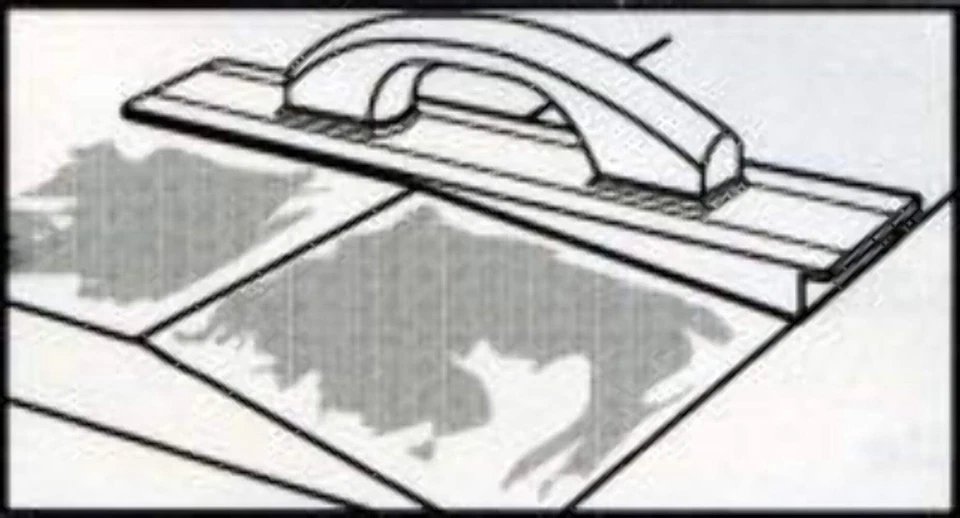 Kraft Tool -8 16"x3-1/4" Cast Magnesium Beveler Driveway Float w/Wood Hdl - 8" B - Image 3 of 3