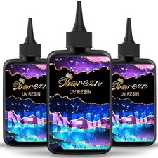 100g or 300g Clear UV Resin Hard High Gloss UV Cure Epoxy Resin Crystal Premixed