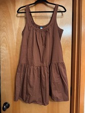 Old Navy sleeveless brown babydoll style dress M