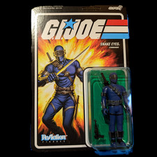 GI Joe Snake Eyes Commando - Blue Action Figure 3.75" Super7 ReAction