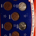 Lincoln Wheat Small Cent Set 1943/1943D Steel & 1944-45 Bronze BN Business — photo 2